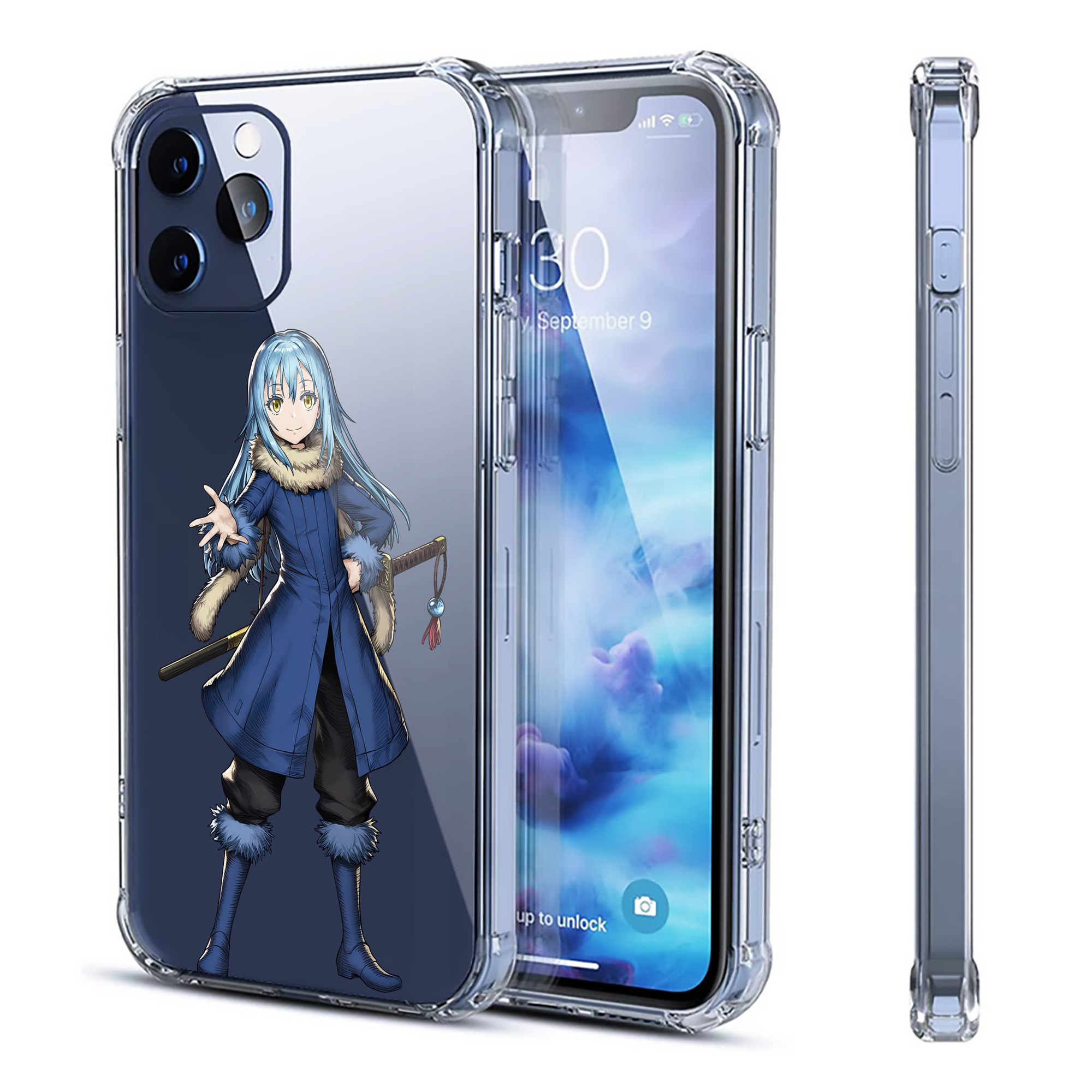 （画像用） 転スラ Regarding Reincarnated to Slime 【iPhone 12シリーズ対応】透明スマホケース（クリアソフトケース）